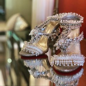 Louboutin Crystal Wedding Shoes
